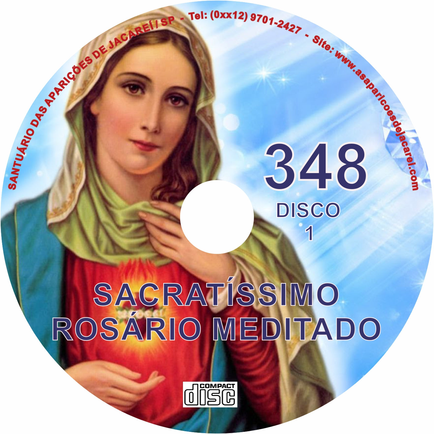 CD Rosário Meditado 348 CD Rosário Meditado 348